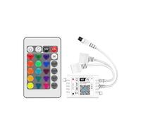 DC12-24V LED Double-Head Multi-Function 24-Key Remote Control WiFi Voice RGB Colorful Light Strip Controller(Double Line WIFI RGB)