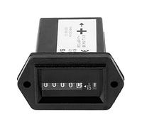 DC12-36V Engine Hour Meter Timer Gauge, Engine Hour Meter for Truck Boat Car Tractor, Accurate Working Time Tracker with Wide Voltage Range for Machinery Maintenance