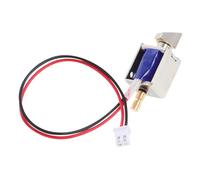 Dc12v 0.43a Open Frame Solenoid Lock for Cabinet Doors | Copper ABS Iron Build, Slanted Mechanism, Compact Fit for Toolboxes, Offices, Lockers