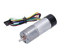 DC12V 170RPM Geared Motor with Hall Encoder High Torque, Wear Resistant Metal Gear Motor with Speed Measuring Signal Feedback for Smart Cars, Robots and Home Appliances, 25mm Diameter Gearbox