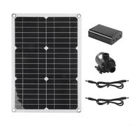 DC12V 20W Brushless Solar Water Pump Set for Outdoor Garden Ponds Swimming Pools with Battery Box and Low Noise Operation