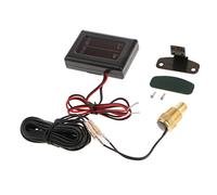 DC12V-24V Car LCD Digital Voltmeter Water Temp Gauge Meter with Sensor 17mm