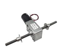 DC12V 24V DC Worm Geared Motor With Self-Locking Adjustable Speed And Reversible M8 Double Shaft With Fange Speed 12 To 470RPM(AB Type,260 RPM_1)