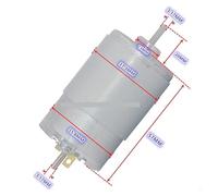 DC12V 24V double output shaft 550 555 DC electronic starter large power round shaft MQXFCZUX(4000RPM,12V)