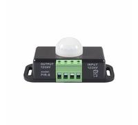 DC12V-24V PIR Sensor, Black LED Motion Sensor for Entrance Lighting, Cabinet Lighting, Firearm Security Lighting, Storage Room Lighting, Bed Rail Lighting