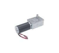 DC12V 24V Powerful Torque Gearmotor Metal Turbo Worm Gearbox Type-D Shaft Reversed Low Speed 70kg.cm Self-Lock Worm Gear electronic starter MQXFCZUX(12 RPM,24V)