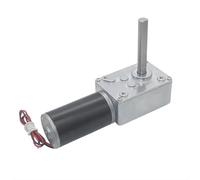 DC12V 24V Powerful Torque Gearmotor Turbo Worm Geared Motor 51mm D-Shaft High Power Reversed Low Speed 70kg.cm 1Pcs(7 RPM_24V)