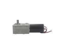 DC12V 24V Strong Torque Gearmotor Metal Turbo Worm Gearbox Engine Reversed Low Speed 200kg.cm Self-Lock Worm DC Gear electronic starter MQXFCZUX(34 RPM,24V)