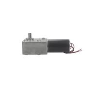 DC12V 24V Torque Gearmotor Metal Turbo Worm Gearbox Engine Reversed Low Speed 200kg.cm Self-Lock Worm DC Gear Motor(11 RPM,24V)