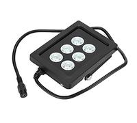 DC12V 6 LED Fill Light, Camera Light for, IP66 Aluminum Alloy Shell with Adjustable Mounting Bracket, 6W Outdoor Night Vision