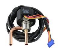 DC12V Air Conditioner Expansion Valve TS1.3-4.0C Refrigeration Expansion Valve Frequency Conversion Conversion, Air Conditioner Replacement Parts(TS1-3.2C straight)