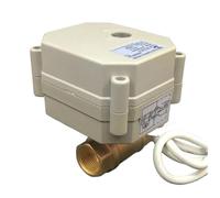 DC12V DC24V Regulating Valve TFM10-B2-C New 2 Way Brass DN10 3/8'' Signal 0-5V 0-10V Or 4-20mA for Water Proportional Control(Output_0V to 10V)