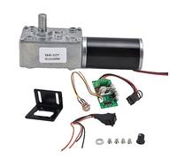 DC12V Geared Motor 5840 31ZY, Gear Speed Reduction Motor with 8mm Shaft, Turbo Geared Motor for Curtain Machines, Billboards, Window Openers, Includes Governor and CW/CCW (12V20RPM)