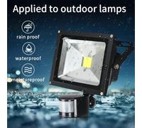 DC12V PIR Motion Sensor Wall Light Switch for Indoor and Outdoor Use, 50W Infrared Detection, Adjustable Sensitivity (Black)