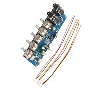 DC12V Powered Microphone Preamplifier Double Mic Input Karaoke Preamp Board PT2399 Digital Delay Adjustable Effects Double Mic Preamp