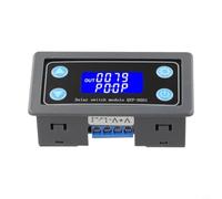 DC12V Programmable Digital Timer Relay Module with LCD Display for Industrial Timing Applications and Circuit Prototyping