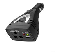 DC12V to AC110V/220V Vehicle Inverter 75W with USB Port and Intelligent Adaptation for Mobile Devices and Laptop Charging in Automotive Environments (110V)