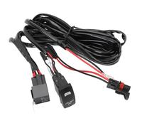 DC12V UTV LED Light Bar Wiring Harness, 300W 14AWG 1 Lead Plug and Play LED Light Bar Cable, Pulse Power Plug Connectors with Built In Relay and Fuse for UTV with Pulse Bus Bar