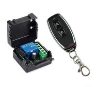 DC12V Wireless Remote Control Switch Relay Receiver Module with Transmitter for Remote Device Control in Industrial, Commercial, and Domestic Environments (1 transmitter)