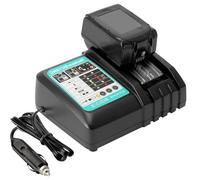 DC18RC Battery Car Charger Replacement for makita 18V Battery Charger with Vehicle 12V DC Outlet Compatible with makita 14.4V, 18V Max Lithium Batteries BL1850, BL1840, BL1830