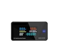 DC200 Digital Voltmeter Ammeter DC 0-200V Power Energy Meter LED Color Electric Wattmeter with Reset Function 0-100A(DC200-50A)