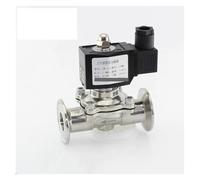DC220V OD45mmxferrule64 Tri Clamp Diaphragm Type Normally Closed Solenoid Control Valve 304 Stainless Steel
