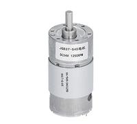 DC24V Gear Motor with Copper Rotor, 6mm Eccentric Shaft, 1250RPM Micro Electric Part - Durable Galvanized Shell, Stable Operation, Ideal for Office Automation and Security Device