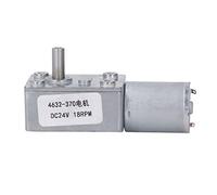 DC24V Geared Motor, Speed Reduction Motor, CW CCW Rotation, Low Noise Turbine Gear, with Brass Coil, for Robotics Automation Equipment, High Torque Output (18RPM)