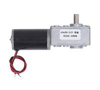 DC24V Self Locking Gear Motor, Reversible Single Shaft Speed Reduction Motor, High Torque Brass Coil DC Motor with Aluminum Alloy Shell, for Office Automation Medical Equipmen (60RPM)