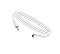DC3.5x1.35mm Power Cord for Inline Adapter Cable, White 3M | Ribbed Connector Grip Sections, Inline Extension for an Existing Power Connection, Single Extension Cable Package