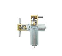 DC3V 6V 12V 1218-050 050 Gear electronic starter Single/Dual/Long Shaft 4RPM-381RPM Slow Speed High Torque WormAll Metal gearbox electronic starter ICXLPMC(D 17RPM-68RPM_LONG SHAFT)