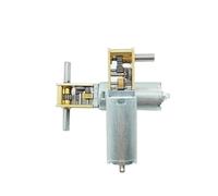 DC3V 6V 12V 1218-050 050 Gear electronic starter Single/Dual/Long Shaft 4RPM-381RPM Slow Speed High Torque WormAll Metal gearbox electronic starter AUOQKQUT(F 95RPM-381RPM_LONG SHAFT)