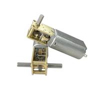 DC3V 6V 12V 1218-050 050 Gear Motor Single/Dual/Long Shaft 4RPM-381RPM Slow Speed High Torque WormAll Metal gearbox Motor(D 17RPM-68RPM_DUAL SHAFT)
