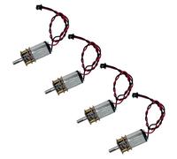 DC3V-6V Double Voltages Precise Metal Motor Low Noise Design Gear Motors For Robotics Hobbyists And STEM Project 4PCS High Torque Miniature Motor