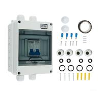 DC440V Solar Disconnect Box with 2 Pole Circuit Breaker Isolator Switch for Solar Panel Grid Connection and Wind Systems Rated Current 6A 125A IP65 (20A)