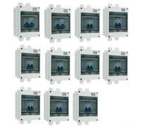 DC440V Solar Disconnect Box with 2 Pole Circuit Breaker Isolator Switch for Solar Panel Grid Connection and Wind Systems Rated Current 6A 125A IP65 (125A)