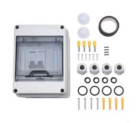 DC440V Solar Disconnect Box with 2 Pole Circuit Breaker Isolator Switch for Solar Panel Grid Connection and Wind Systems Rated Current 6A 125A IP65 (32A)