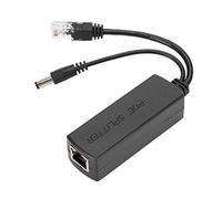 DC48V a DC12V Power POE Splitter Adapter Módulo inyector ABS duradero antienvejecimiento Núcleo de cobre puro Plug and Play rápido Distribución de energía de datos para cámara IP