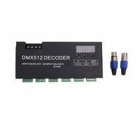 DC5-24V 24 Channel DMX Decoder RGBW Constant Voltage Decoder Digital Display Dimming Driver LED Controller for Stage Bar