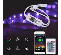 DC5-24V RGBW bluetooth Dimmer Controller 24Keys IR Remote Control for LED Strip Light