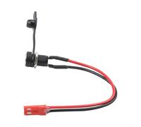 DC5.5x2.1mm Charging Port for KuKirin G3 G4 E-Scooter - Copper Female Socket Replacement Waterproof Dust 132mm(Red and black 1PC)