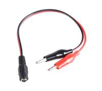DC5.5x2.1mm Male/Female 12V Power Cord to 2 Alligators Clip Crocodiles Cable