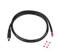 DC5521 Power Pigtails Cable 3FT DC 5.5mm x 2.1mm Male Plug to Bare Wire Open End Power Wire Supply Repair Cable for CCTV,Camera,DVR,LED Strip Light,Camper, Speaker, EcoFlow and more