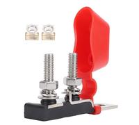 Dc58v M8 Mrbf Fuse Dual Mrbf Terminal Fuse Block Marine Rated Battery Loss Terminal File M8 Dual Stud Suitable for Automotive Marine Boat Rv Plastic Without Loss (with two 100A fuses)