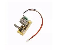 DC5V-12V 2-phases 4-wire 10mm Gear Stepper electronic starter Full Metal Gearbox Geard Stepping electronic starter 7-shaped Flipped Output Shaft MQXFCZUX((F) Ratio 500)