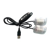 DC5V USB Vibrating Dual Motors 3 Speed Regulator Massage Device Frog Breeding Vibration Motor Waist Belt Parts with 1.1m Cable