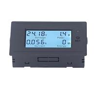 DC6-200V Digital Voltmeter LCD Power Meter, DC Voltage Current Meter Ammeter Power Energy Battery Monitor Amperage Meter Gauge