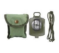 DC60-2A Aluminium Alloy Foldable Multifunctional Luminous Compass, Outdoor Pocket Compass with Bubble Level and Ruler, Compact Navigation Tool for Hiking Camping