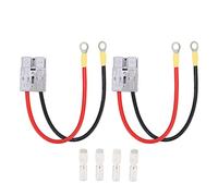 DC600V 50A Battery Cables, Battery Quick Connect Connector, High Insulation Resistance with 10AWG Wire, Easy to Use for Car Van Motorcycle RV Trailer, Durable Plastic and Me