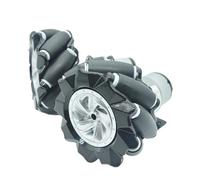 DC6V 12V JGB37-520 DC Encoder Geared Motor With Wheel Forward And Reverse Speed 2Pcs(6V1000RPM)